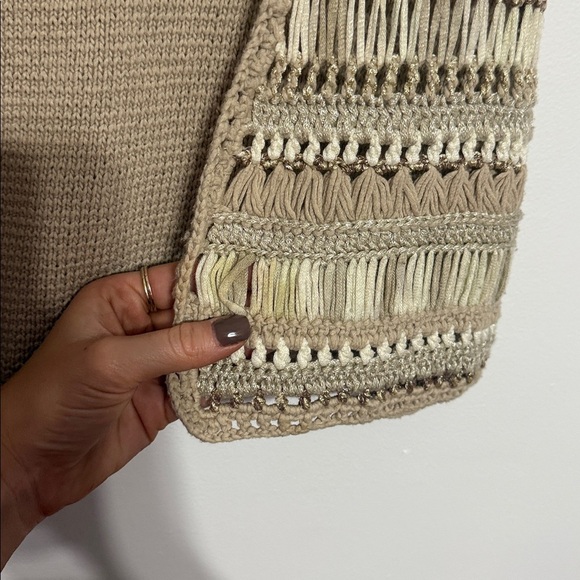 Chicos beige cream crochet detailed vest - Picture 9 of 12